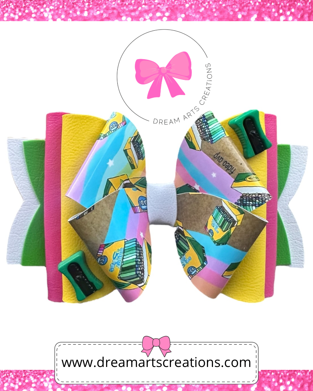 🎀Crayons School Bow