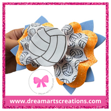 Load image into Gallery viewer, 🎀Orange Volleyball Bow
