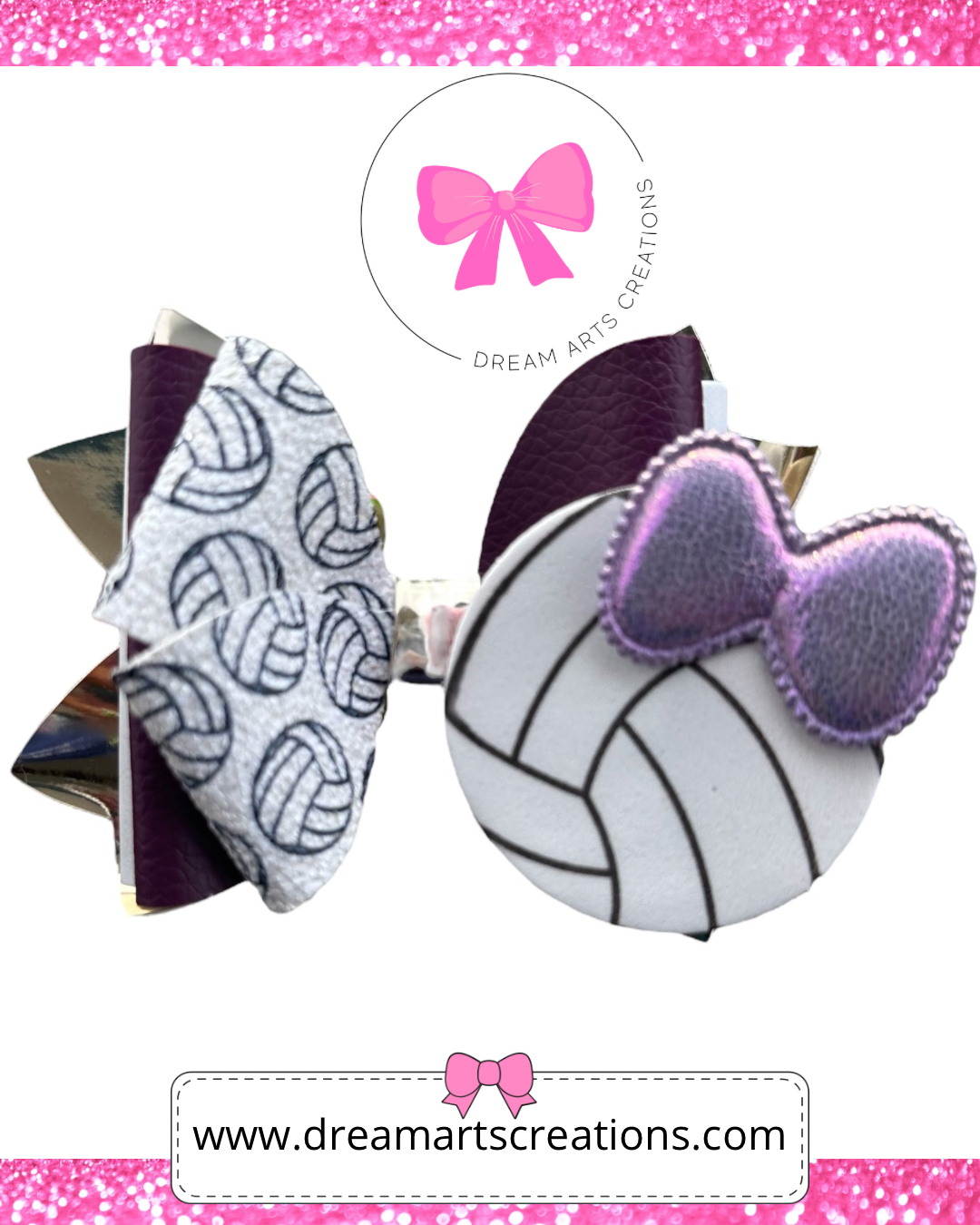 🎀Volleyball Violet Bow